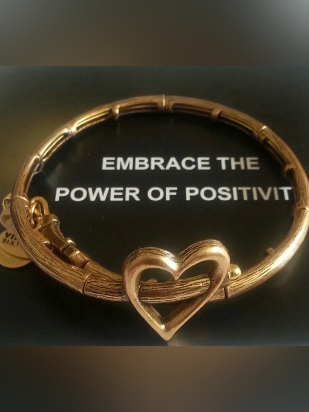 Alex and Ani “Arrow To Heart Love” Wrap Bracelet Rafaelian Gold - Expandable